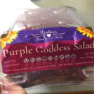 purple goddes salad at Lydia's Health Foods in Petaluma
