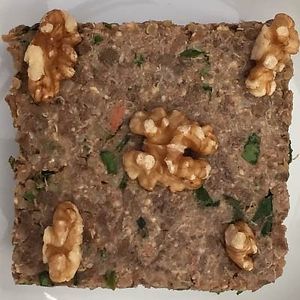 A robust and hearty Walnut-Lentil Loaf. at Lydia's Health Foods in Petaluma
