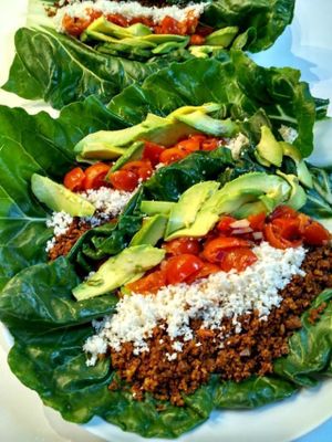 Raw Vegan Organic Healthy Burrito at Urban Orchard at Urban Orchard in Madrid