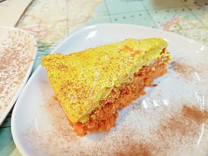 raw carrot and ginger cake at Urban Orchard in Madrid