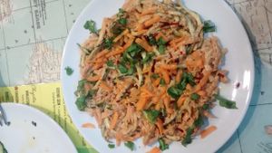 Pad Thai at Urban Orchard in Madrid