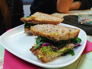 sandwich at Urban Orchard in Madrid