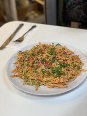English pad Thai! at Urban Orchard in Madrid