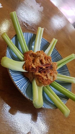 Tomato humus at Urban Orchard in Madrid