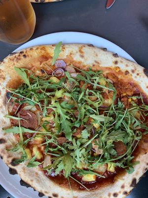 "Build it yourself” pizza!  #Veganuary at Pizza Punks in Glasgow