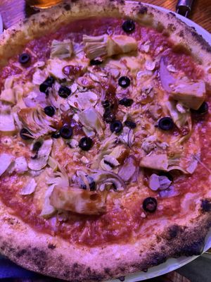 Create your own with jackfruit   at Pizza Punks in Glasgow