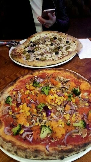 delicious vegan pizza!! at Pizza Punks in Glasgow