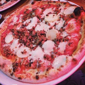 Vegan pizza from the menu at Pizza Punks in Glasgow