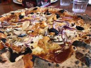 Custom pizza at Pizza Punks in Glasgow