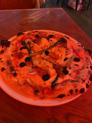 Chorizo & cauliflower toppings were the best! at Pizza Punks in Glasgow