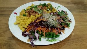 Mac & Cheese  at Vegecafe Vertuose in Sherbrooke