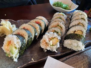 Various $8 Vegan Rolls at Geisha  in Capitola