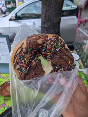 Not my favorite vegan treat at Maria Bonita Veganos - Food Cart in Mexico City