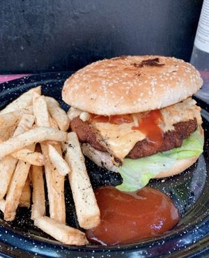 Hamburguesa Krispy  at Maria Bonita Veganos - Food Cart in Mexico City