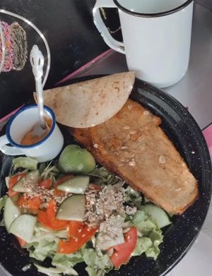 Milanesas de berenjena   at Maria Bonita Veganos - Food Cart in Mexico City