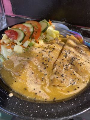 Enchiladas   at Maria Bonita Veganos - Food Cart in Mexico City