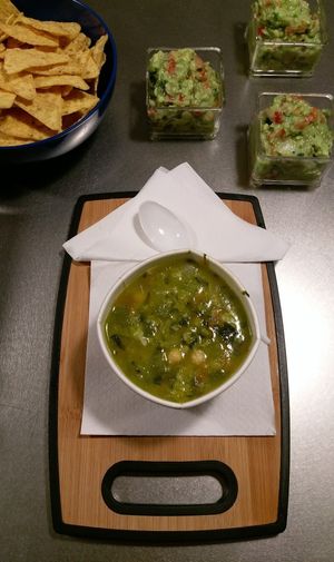 vegan soup at Moozen Smoothies in Barcelona