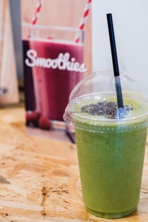 Grean Pear  at Moozen Smoothies in Barcelona