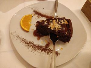 Chocolate cake. It wasn't in the menu at Artemisa Sol - Huertas in Madrid