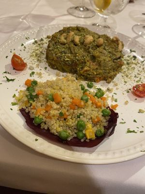 Zucchini bake & dry quinoa   at Artemisa Sol - Huertas in Madrid