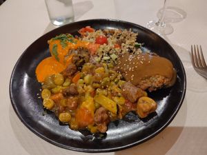 Degustation plate at Artemisa Sol - Huertas in Madrid