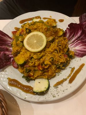 Vegan Paella at Artemisa Sol - Huertas in Madrid