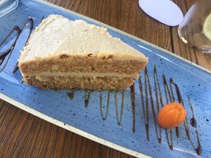 Vegan carrot cake  at Carnaval in Javea