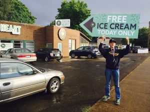 Free Icecream event at The Green Heart Wellness Center in Mc Minnville