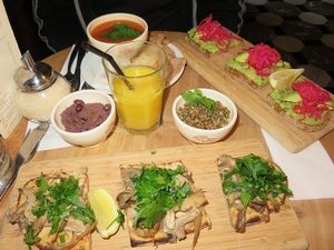 our lunch at LPQ Bruges at Le Pain Quotidien - Simon Stevinplein in Bruges
