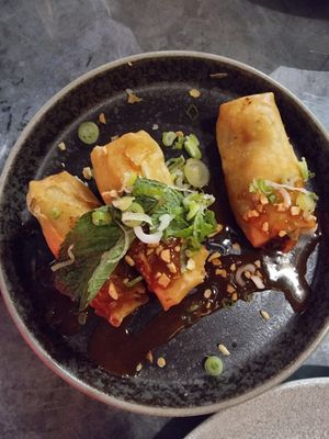 Spring rolls at Tampopo in West London