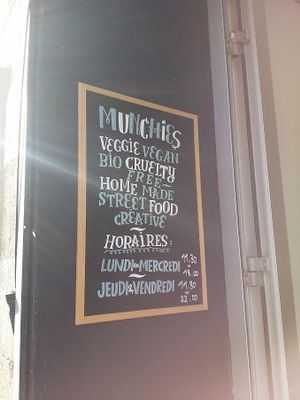 Menu at Munchies in Bordeaux