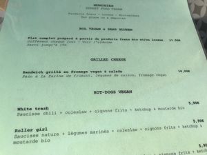 Fab menu at Munchies in Bordeaux