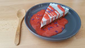 Spirulina-speculoos cheesecake at Munchies in Bordeaux