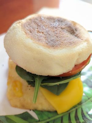 Breakfast Sandwich at Bunkhouse Coffee Bar in Jensen Beach