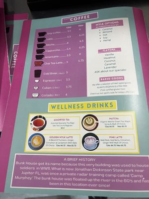 Menu #Veganuary at Bunkhouse Coffee Bar in Jensen Beach