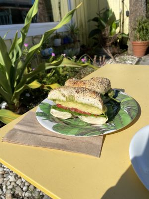 Everything Bagel Sandwich   at Bunkhouse Coffee Bar in Jensen Beach