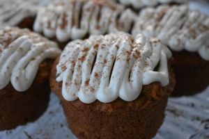GF & V Carrot Cake cupcakes at Bunkhouse Coffee Bar in Jensen Beach