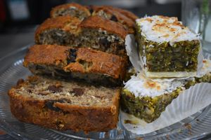 GF&V Banana Bread & Curry Chia Coconut Bar. at Bunkhouse Coffee Bar in Jensen Beach