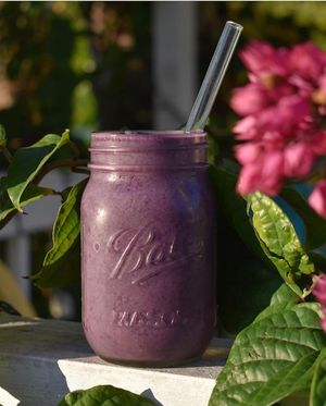 Triple Berry + Smoothie at Bunkhouse Coffee Bar in Jensen Beach