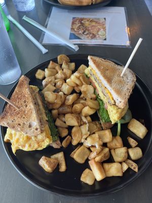 vegan breakfast sandwich   at Jewel's Bakery and Cafe in Phoenix