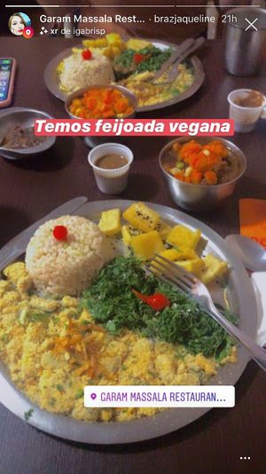 Feijoada at Garam Massala in Sao Paulo