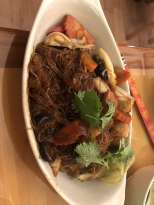 Glass noodle with shiitake mushroom   at May Kaidee in New York City