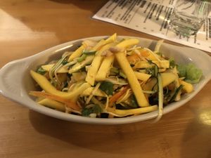 Zucchini mango salad   at May Kaidee in New York City