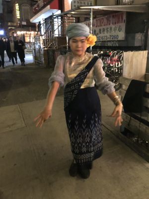Thai dance😄  at May Kaidee in New York City