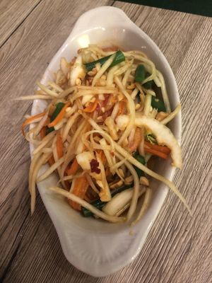 Papaya salad   at May Kaidee in New York City