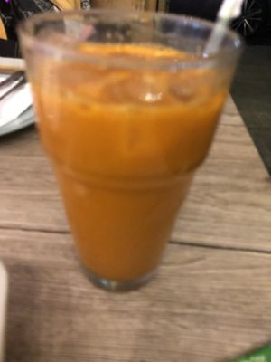 Vegan Thai ice tea   at May Kaidee in New York City