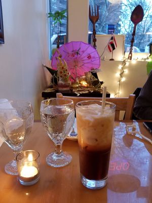 Vegan Thai Tea at May Kaidee in New York City