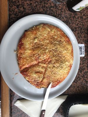 Vegan gluten free pizza (the ones with normal dough are bigger)  at Picerija Hitri in Medvode