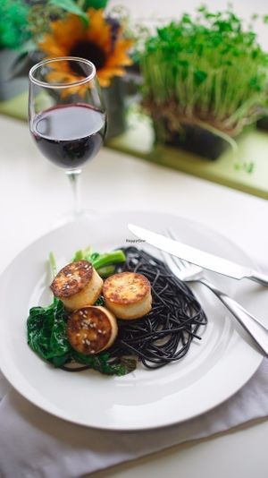 Tofu Scallops at Glassroots in London