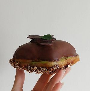 Nanaimo Bar Doughnut - to celebrate Canada Day at Glassroots in London